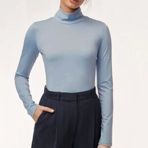 Aritzia Wilfred Dune Blue Long Sleeve Turtleneck